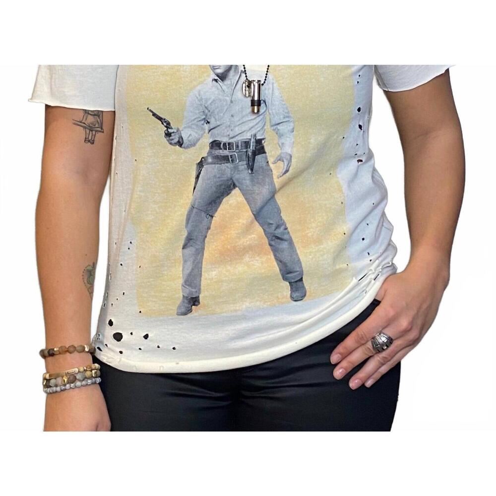 NEW TRUNK LTD elvis graphic tee in white